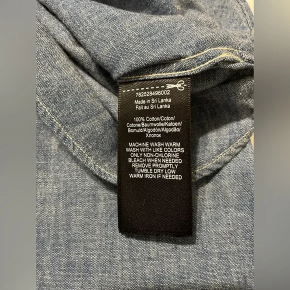 Ralph Lauren Double RL Blue Casual Button Down Shirt - Picture 6 of 6